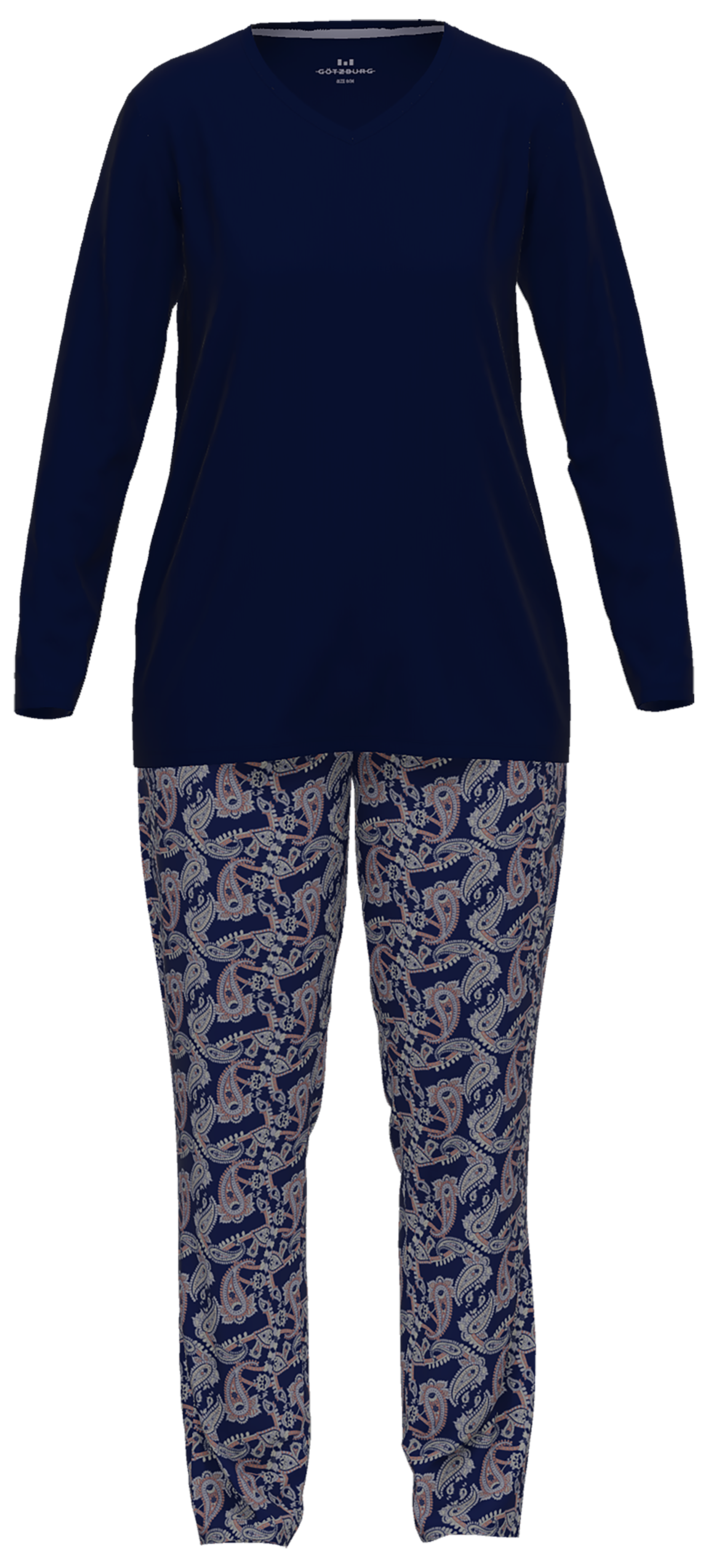 1/1 Arm Pyjama mi marine blau
