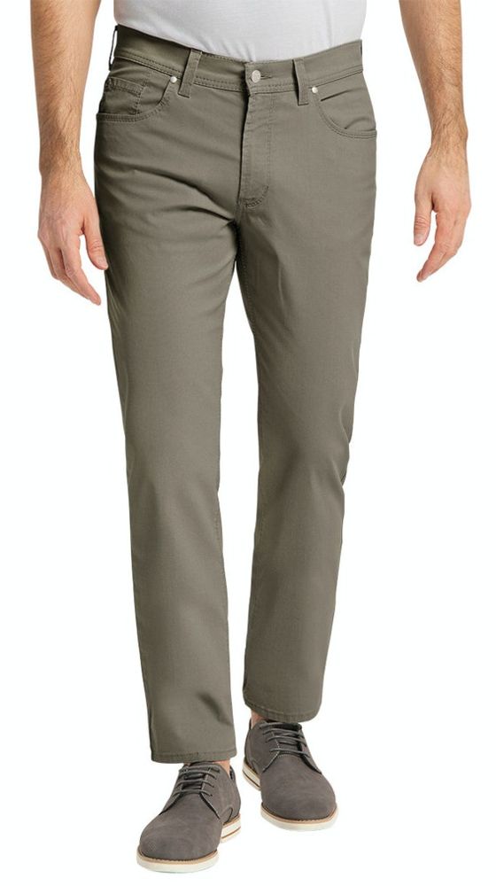 Bequeme Kurzleib Jeans in light brown stonwash