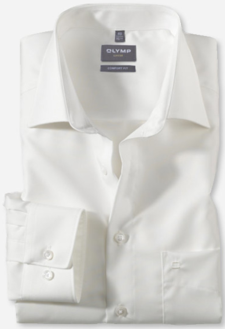 Comfort Fit Business Hemd in creme