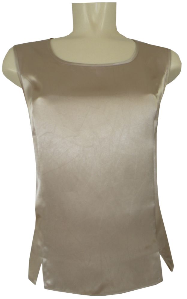 Top festlich in gold mit Glanz