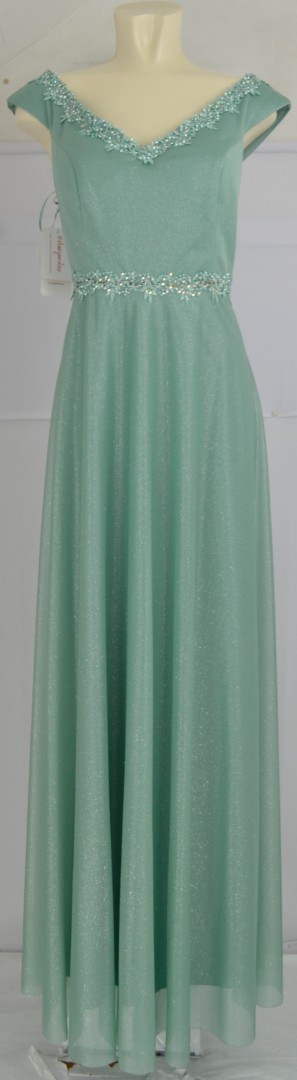 Langes Ballkleid in minze