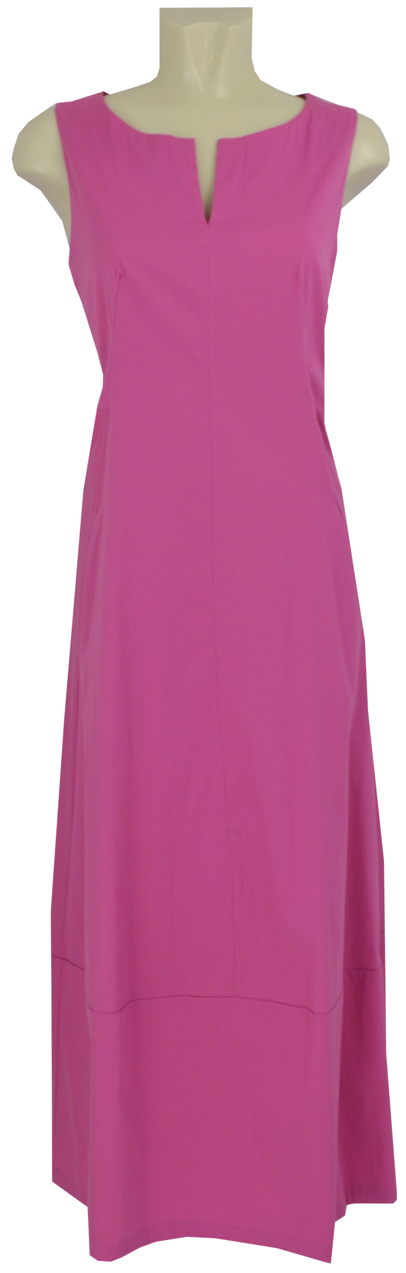 Midi langes Kleid in phlox pink