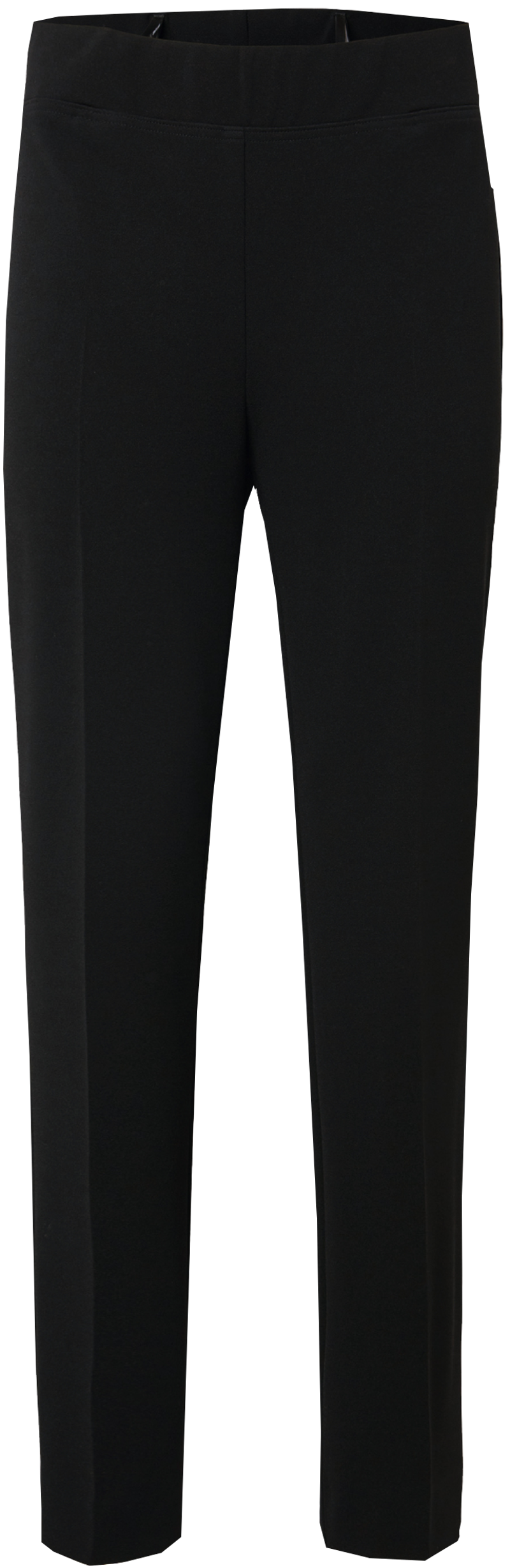 Schmal geschnittene Hose ohne Bund in schwarz