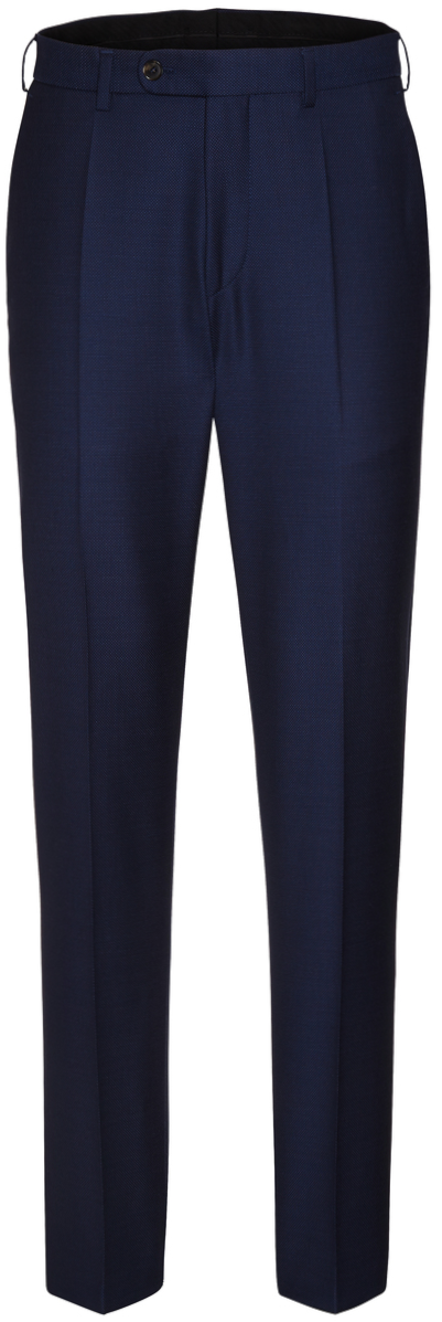 Anzug Hose in mittel blau mit feiner körniger Struktur