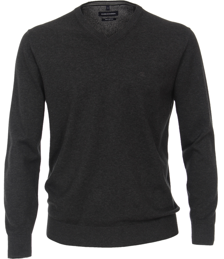 004430-782JHXJjY50Tz81R Pullover mit V-Ausschnitt in anthrazit meliert