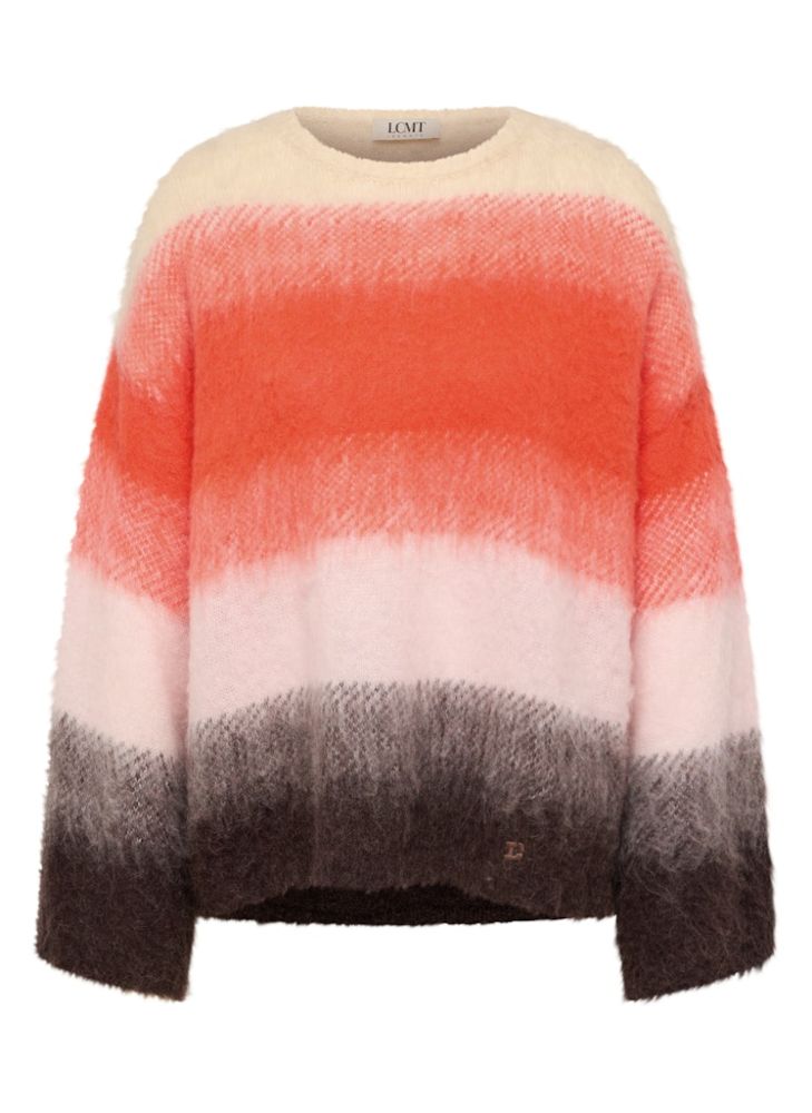 Pullover in mehrfarbig mit kürbis