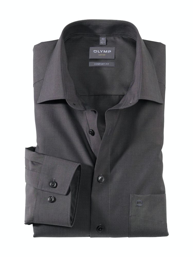 Comfort Fit Business Hemd in anthrazit