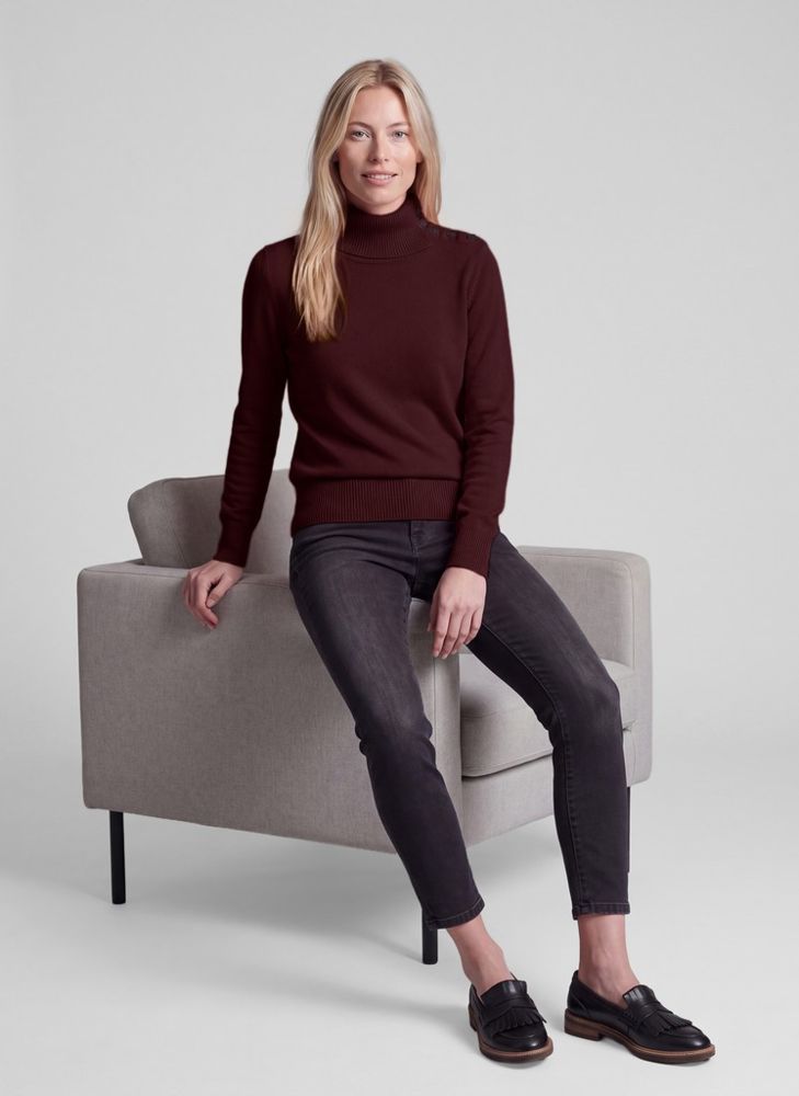 Turtle Pullover in mokka
