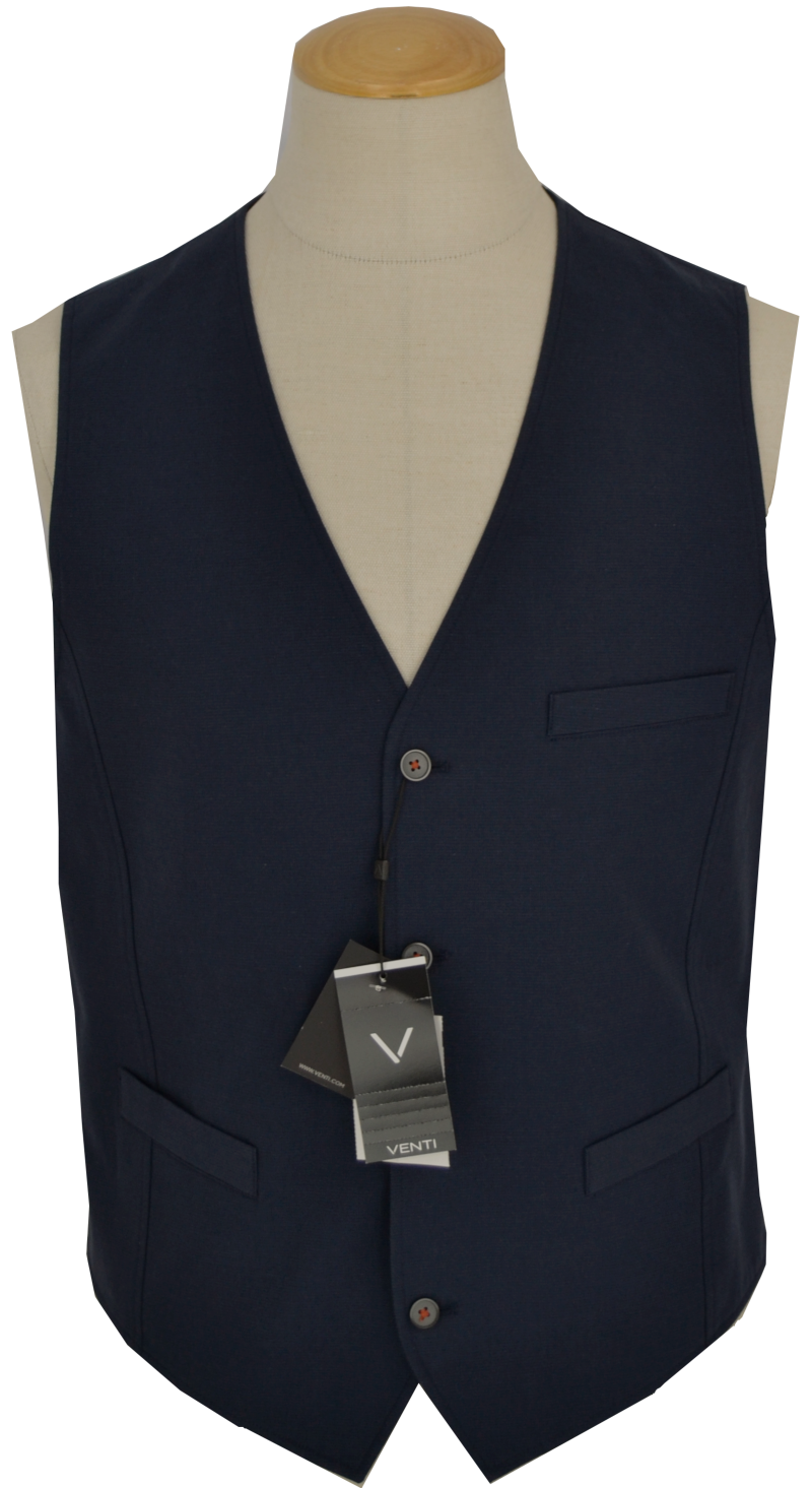 Jersey Weste in dunkel blau