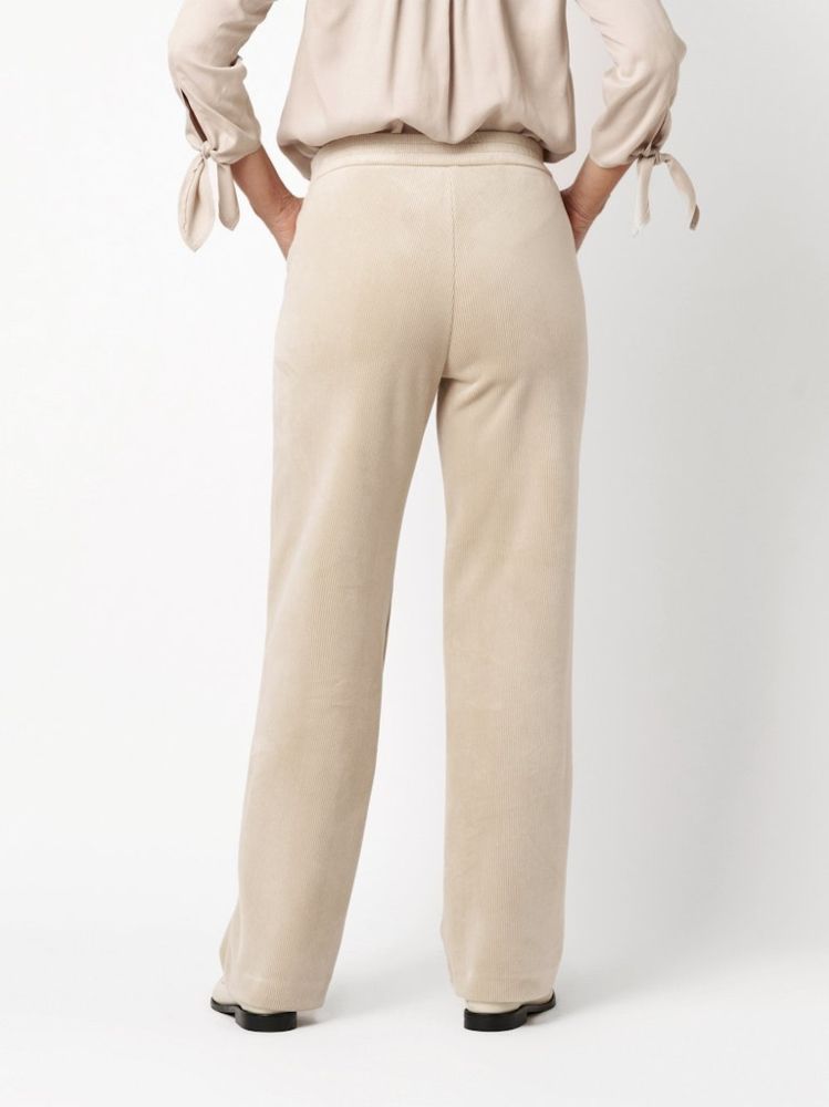 Cordhose "Scarlet Wide Leg" in beige