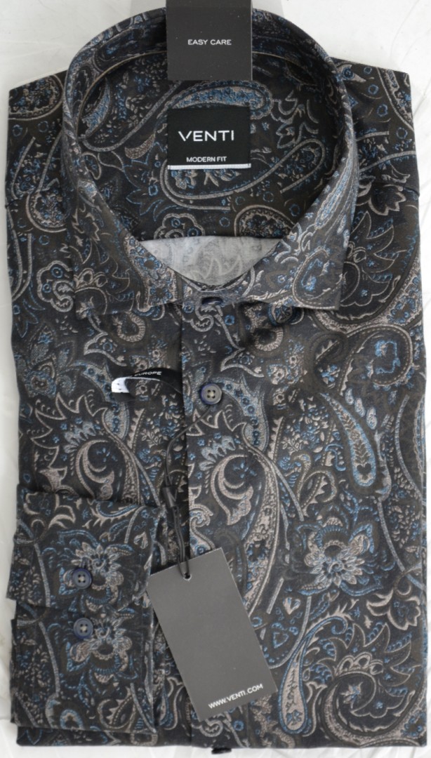 1/1 Arm Freizeithemd im Retro Dessin