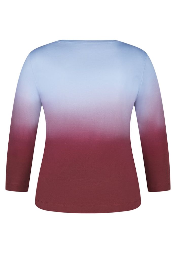 3/4 Arm T-Shirt in Aquarell-Optik