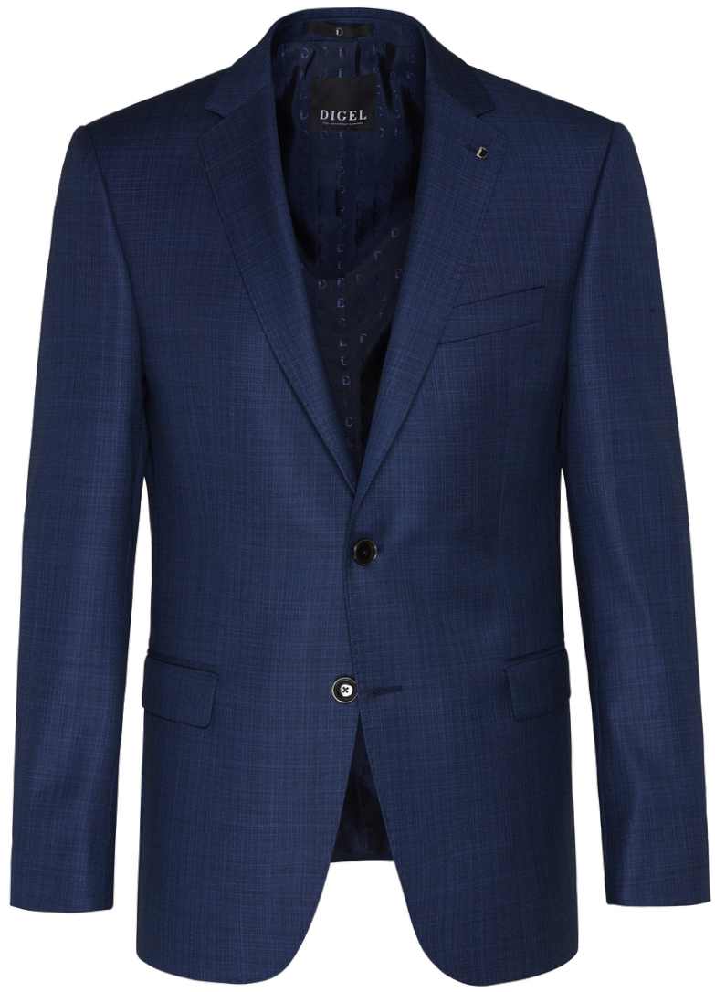 Anzug Blazer in blau mit Struktur