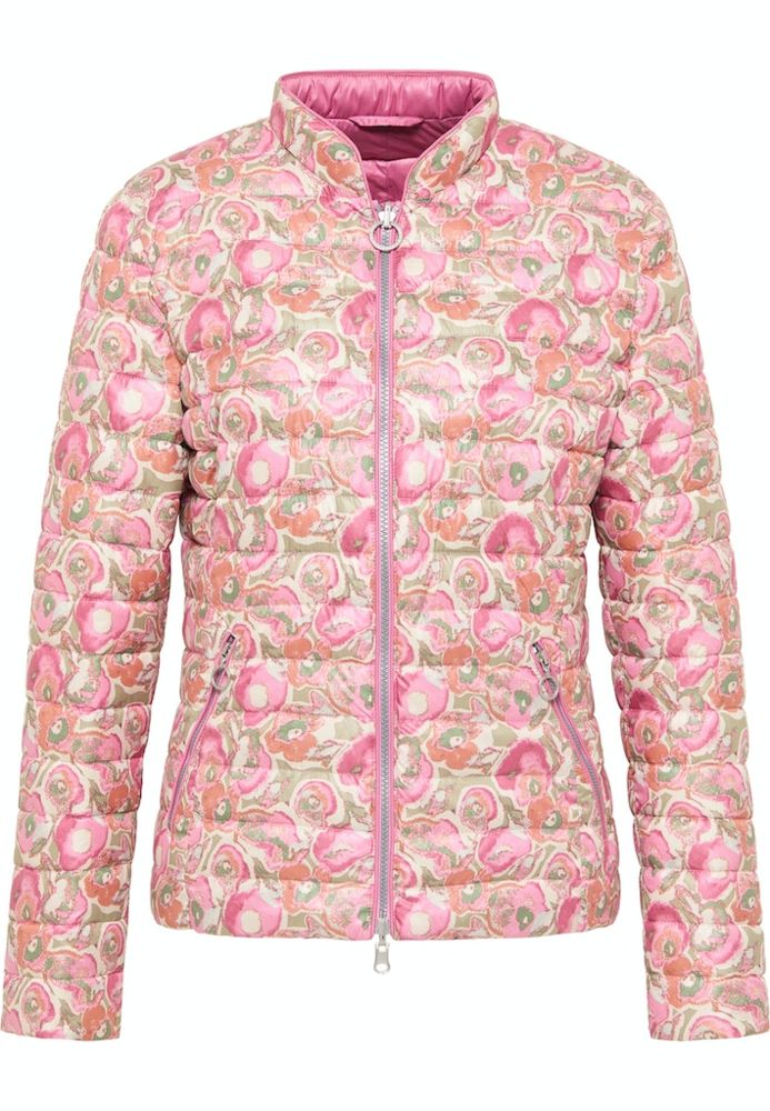 Leichte Wende Steppjacke in rose -und rose-khaki