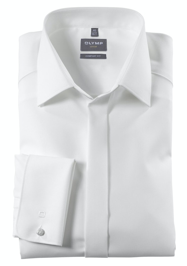 0294-65-21v Hemd mit Umschlagmanschette in ecrue