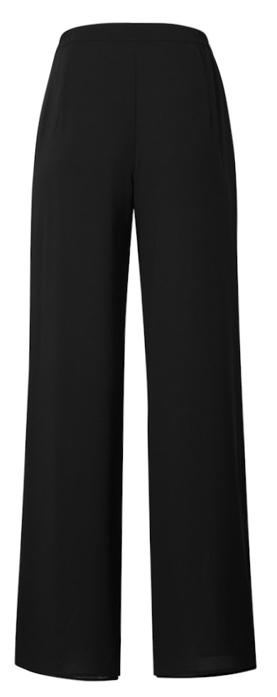 Festliche Hose mit Überwurf in schwarz