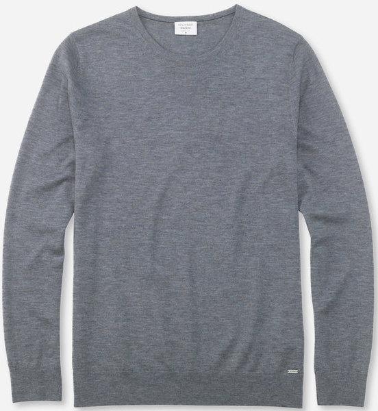 0151-11-63YK8mNw0Ab3jGY Pullover mit  rundem Ausschnitt in silbergrau
