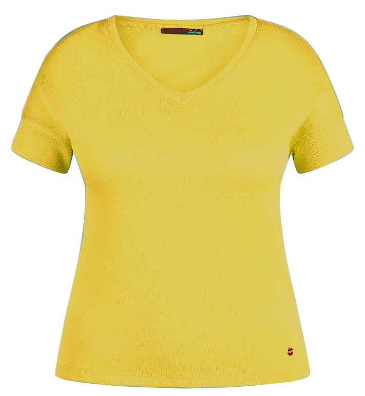 1/2 Arm Shirt in uni narzisse