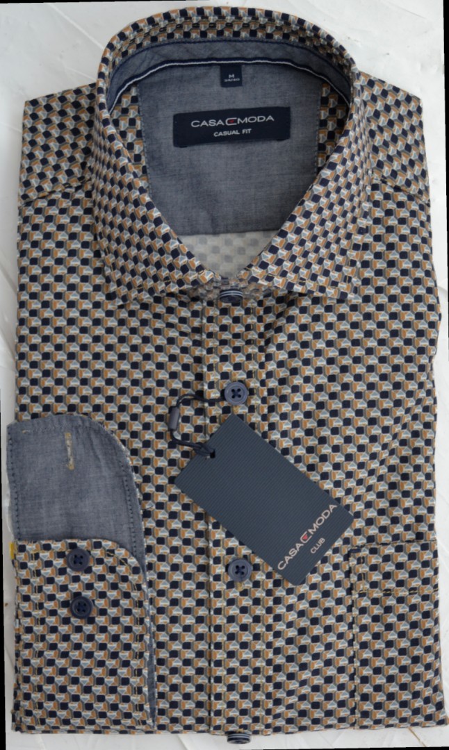 1/1 Arm Freizeithemd im Retro Style