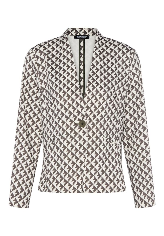 Leichtblazer in khaki/ecrue