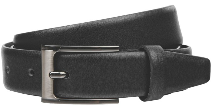 Herren Ledergürtel in schwarz mit dezentem Glanz