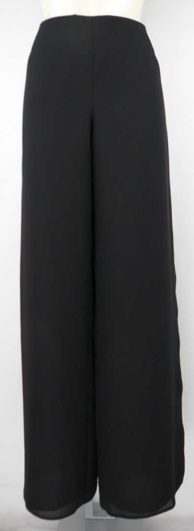 Marlene oder Gauchohose in uni schwarz