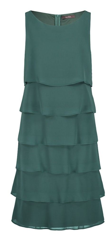 Mittellanges Kleid in Dark Emerald