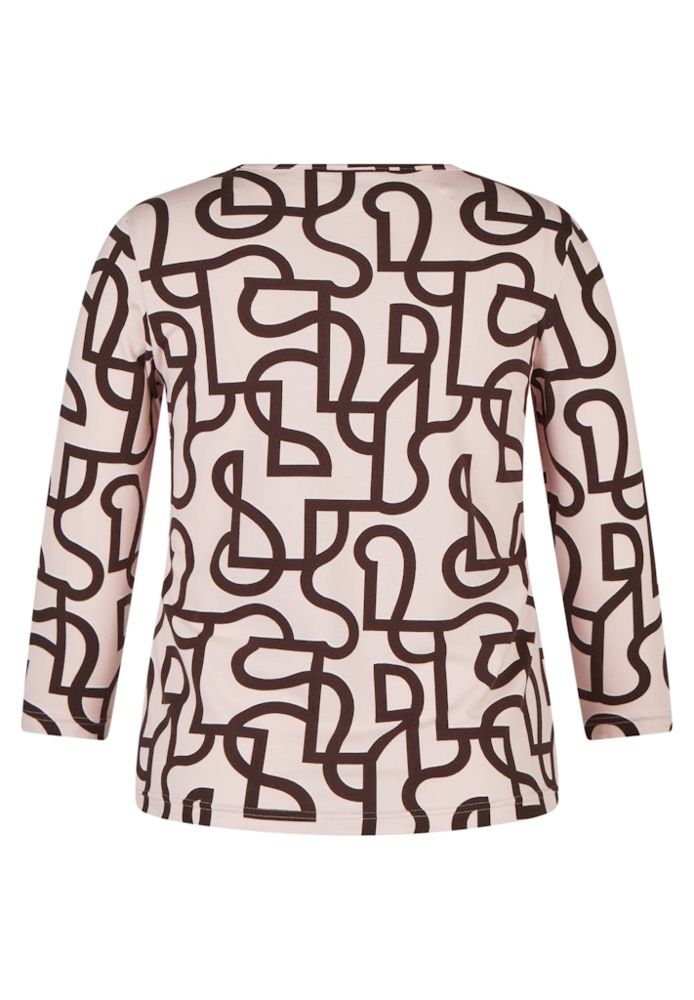 3/4 Arm T-Shirt in Aquarell-Optik