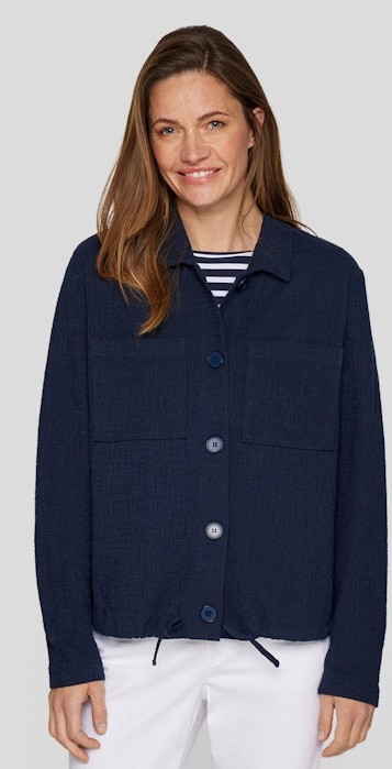 Leichte Blazer-Jacke in marine