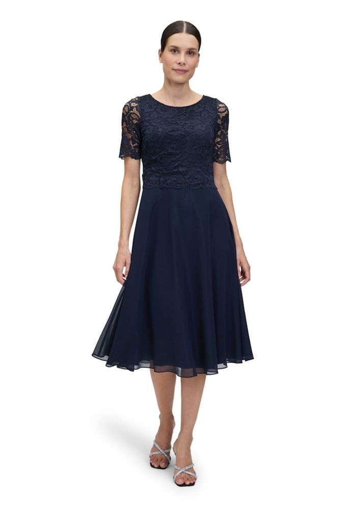 Mittellanges Kleid in night sky