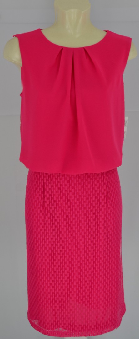 Mittellanges Kleid im Blouson in petunie