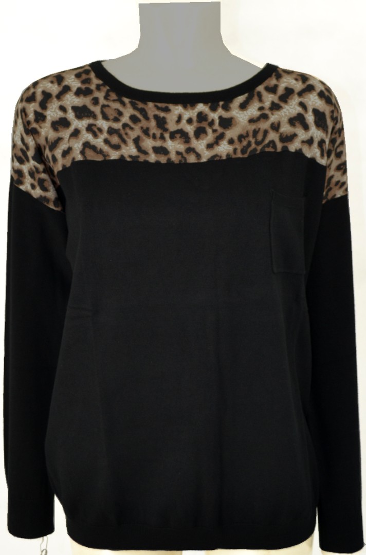 Pullover mit animal print