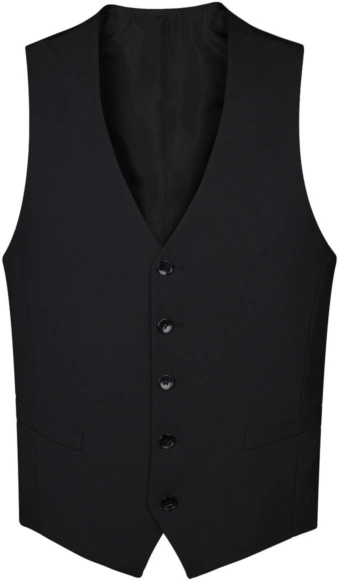 99849-Nicolo-10NEU Anzug Weste in schwarz