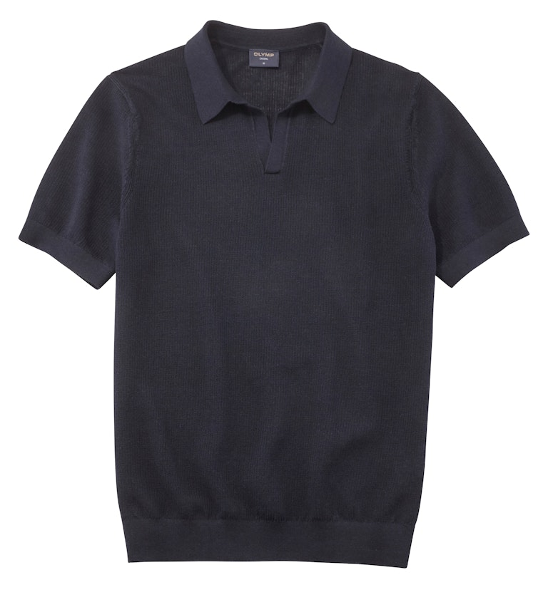 531272-18v 1/2 Arm Polo Shirt in marine-blau