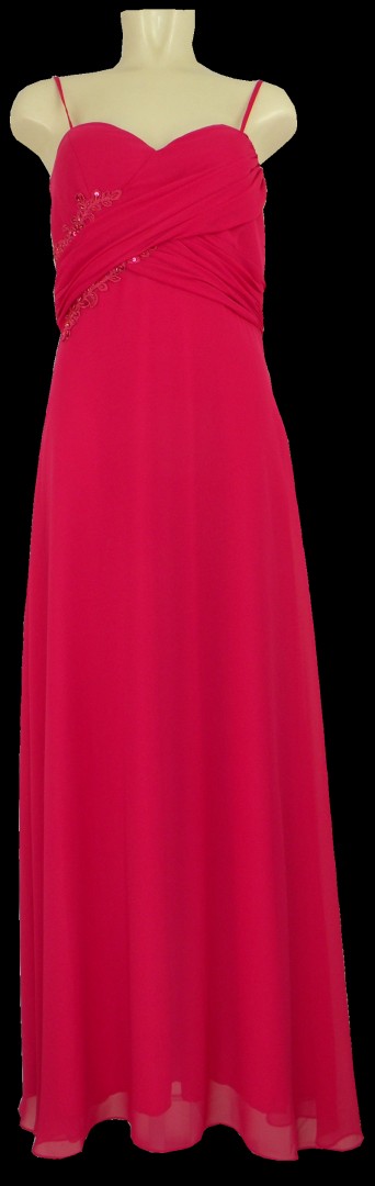 Ballkleid lang in Magenta Rot