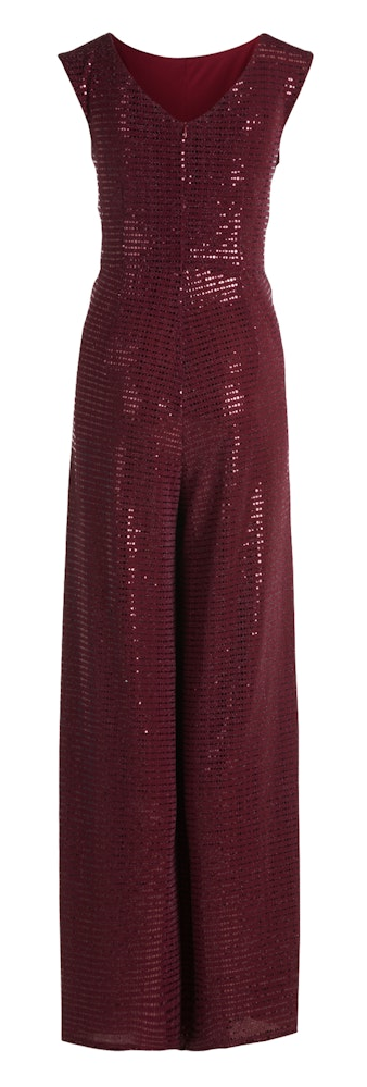 Jumpsuit in red/grey