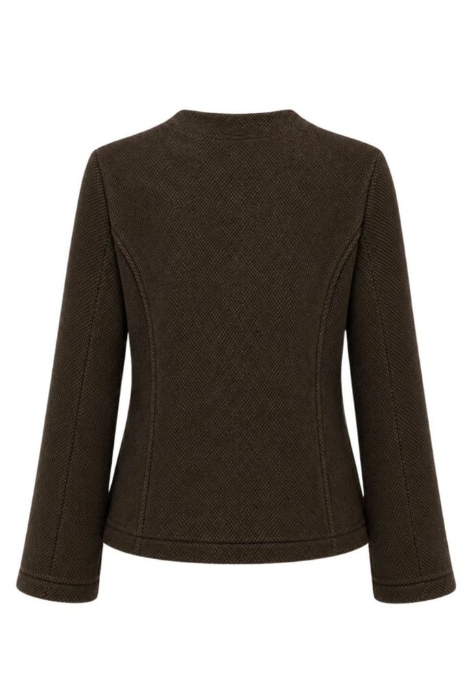 Blazer-Jacke in Mocca