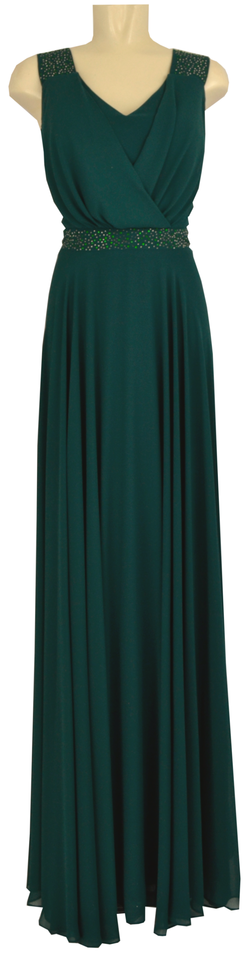 Langes Ballkleid in grün