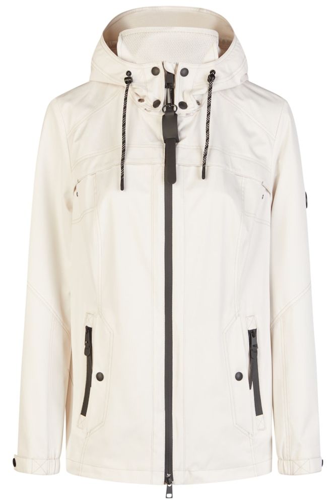 Leichte Outdoor Jacke mit Kapuze in ecrue