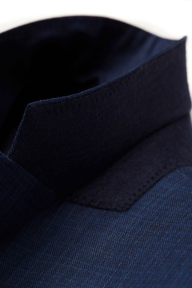 Anzug Blazer in dunkel Blau mit Struktur