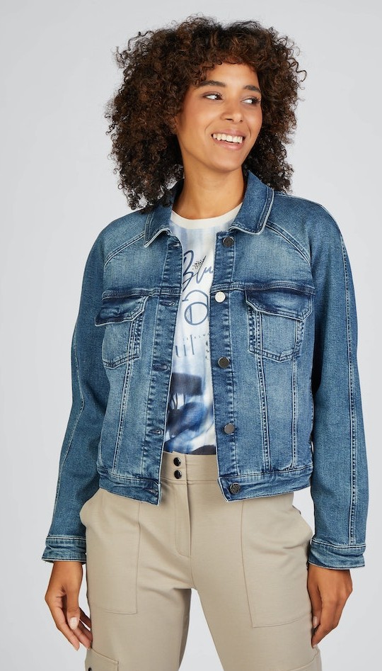 Jeansjacke in Denimblue