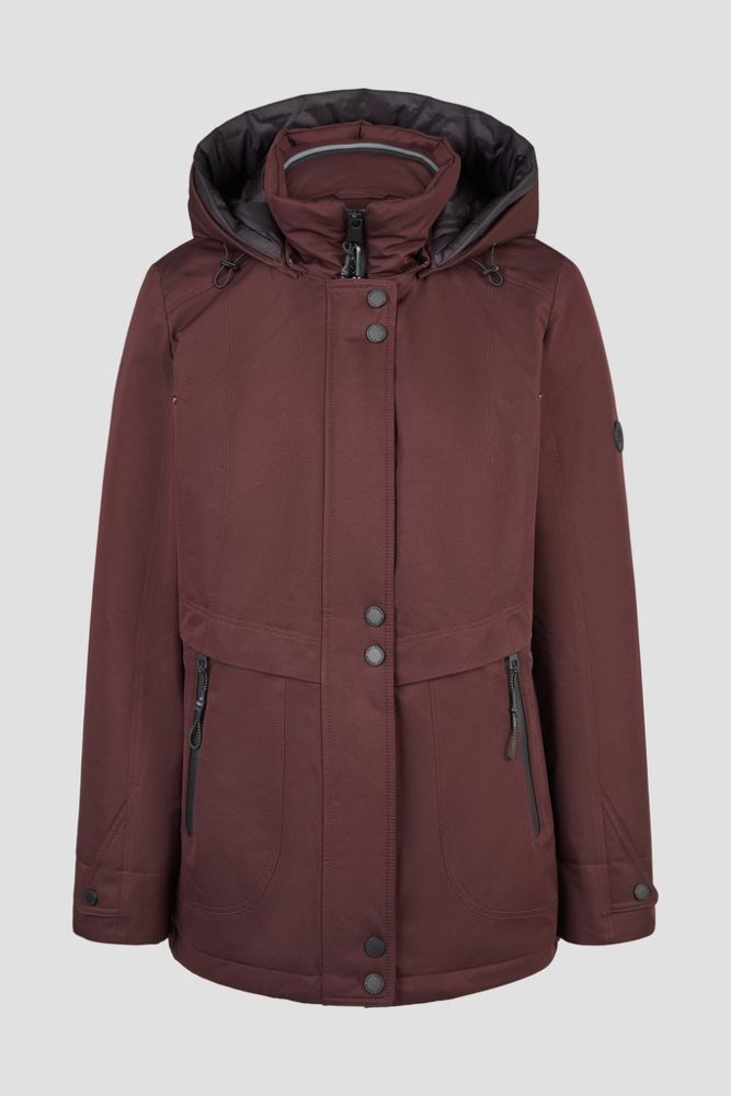 Warme Outdoorjacke in wine