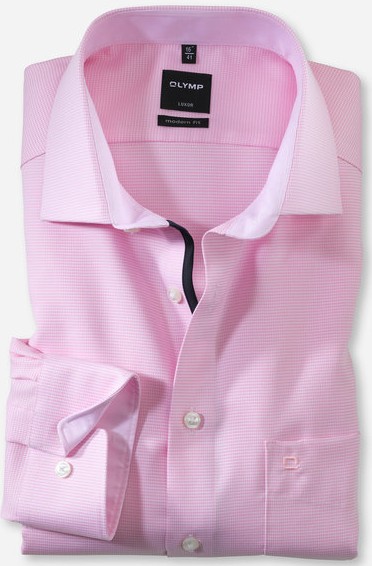 Modern Fit Business und Freizeithemd in Rose