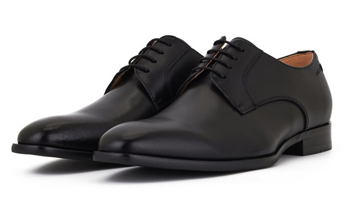 Lederschuh in schwarz