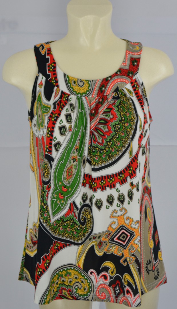 Shirt ohne Arm im paisley Dessin