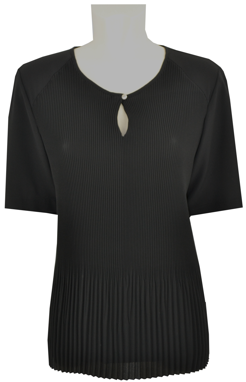1/2 Arm Shirt in schwarz