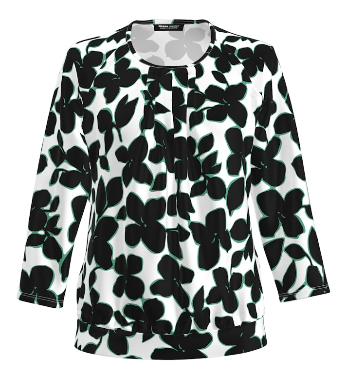 3/4 Arm Blusen-Shirt 