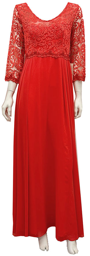 Ballkleid in Koralle