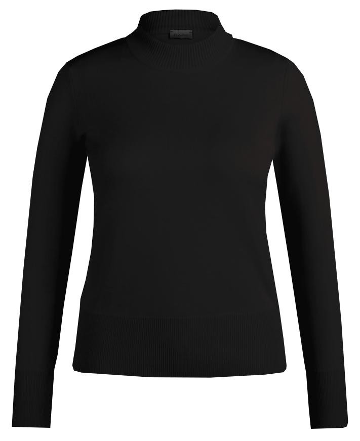 Pullover mit Rollkragen in schwarz 