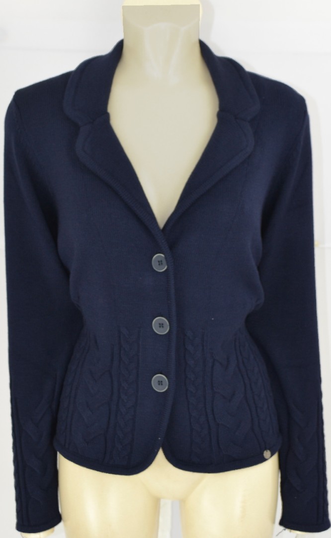 Strickjacke in marine blau